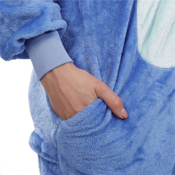 Pijama tip salopeta pentru copii, model stitch, marime 120-130cm - Image 18