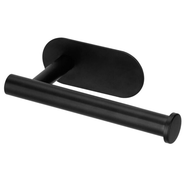 Acél wc papír tartó, öntapadós rögzítés, 16cm, fekete - Image 15
