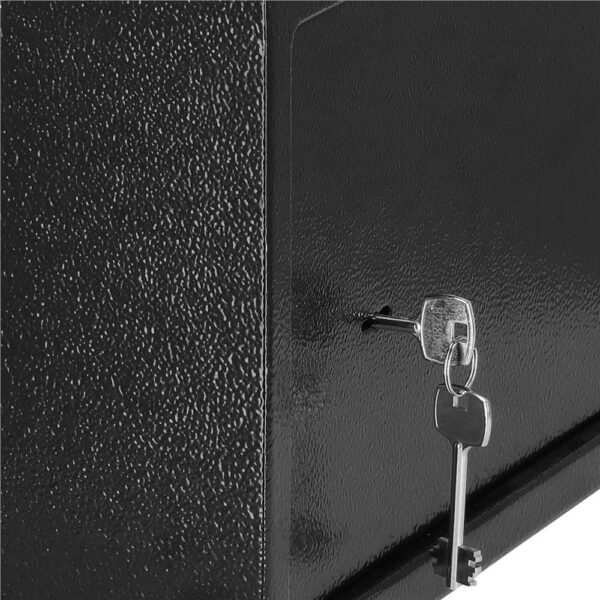 Seif standard cu cheie, 200x310x200 mm, Otel, Negru - Image 15