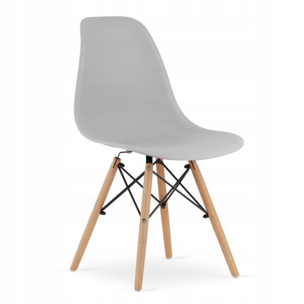 Set 4 scaune dining Scandinav pentru bucatarie, 38x42x82cm, gri - Image 14