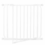 Poarta de siguranta Safety Gate pentru scari, ajustabila 74-82 cm, din otel, alba