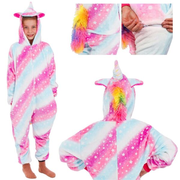 Onesie pizsama gyerekeknek, egyszarvú modell, mérete 130-140cm - Image 21