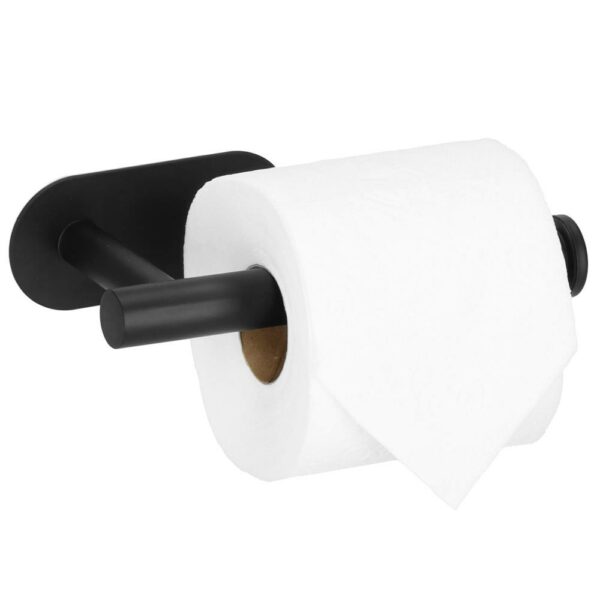 Acél wc papír tartó, öntapadós rögzítés, 16cm, fekete - Image 19