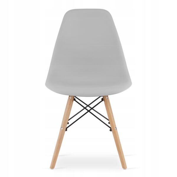 Set 4 scaune dining Scandinav pentru bucatarie, 38x42x82cm, gri - Image 17