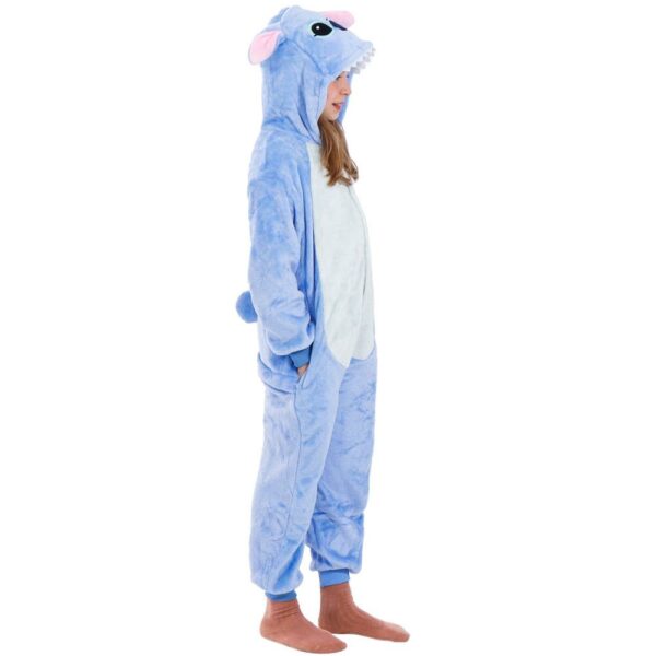 Pijama tip salopeta pentru copii, model stitch, marime 120-130cm - Image 25