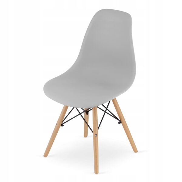 Set 4 scaune dining Scandinav pentru bucatarie, 38x42x82cm, gri - Image 18