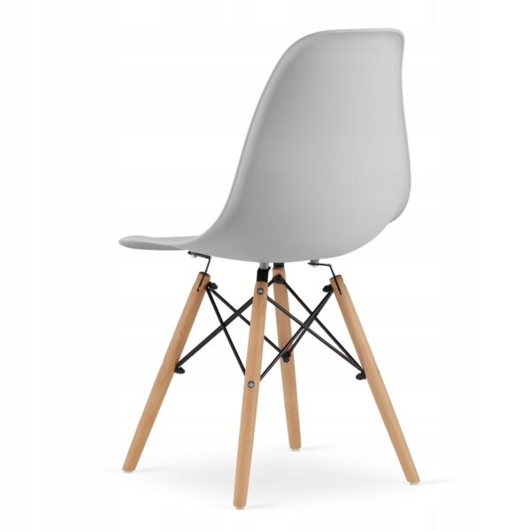 Set 4 scaune dining Scandinav pentru bucatarie, 38x42x82cm, gri - Image 19