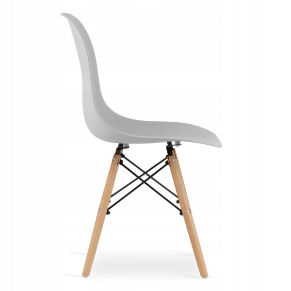 Set 4 scaune dining Scandinav pentru bucatarie, 38x42x82cm, gri - Image 20