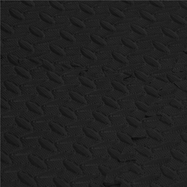 Covor din spuma pentru copii, tip puzzle, 12 piese, termoizolant, 118x90 cm, negru - Image 2