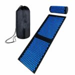 Matrac és párna akupresszúrás fájdalomcsillapításhoz, 130x50cm, kék