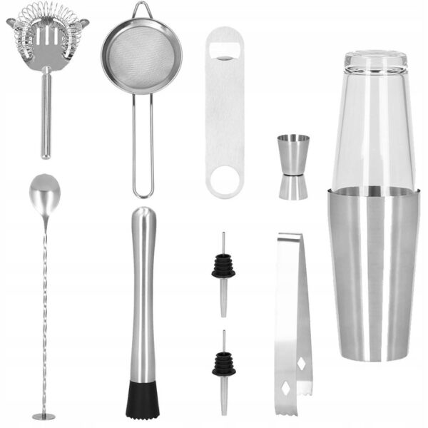 Cocktail Shaker készlet pultosoknak 400/700 ml, KI9, 11 darab - Image 17