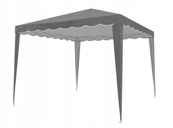 Cort pavilion de gradina pliabil automat pop-up, impermeabil, cu protectie UV, 300x300cm, gri - Image 4