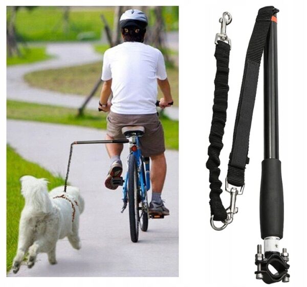 Lesa hands-free de caini pentru bicicleta, Sersimo, Negru - Image 11