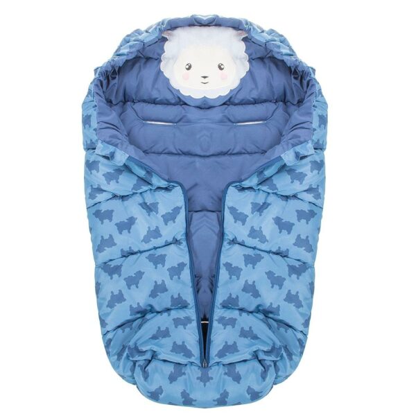 (DL) Sac iarna pentru carucior model universal, 80x45cm, albastru - Image 4