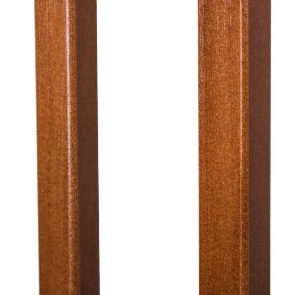 Biztonsági kapu lépcsőhöz, állítható 90-96 cm, acélból és fából, fekete barna - Image 3
