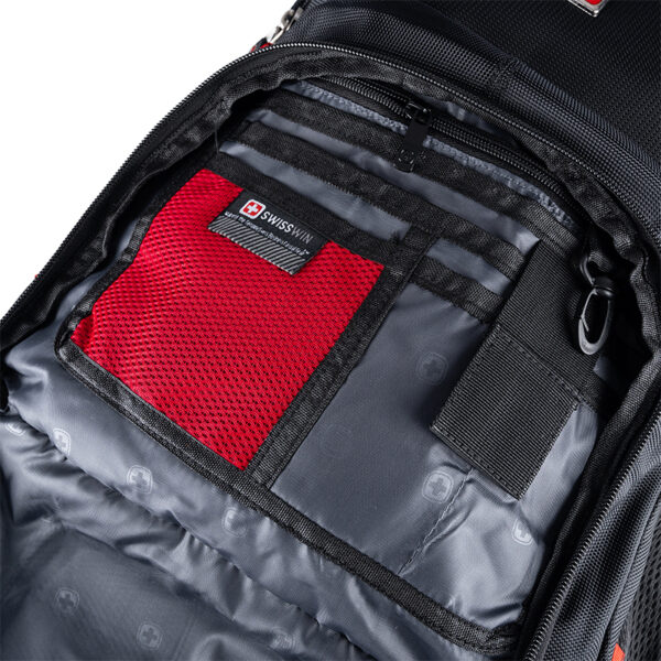 Rucsac de drumetie din pelerina militara, impermeabil, Premium, negru, 45litri, 50x35x25cm - Image 5