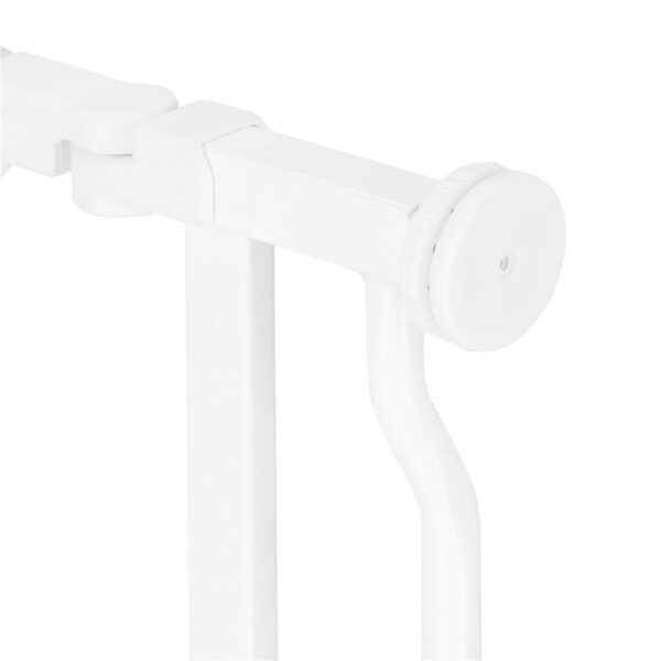 Poarta de siguranta Safety Gate pentru scari, ajustabila 74-82 cm, din otel, alba - Image 5