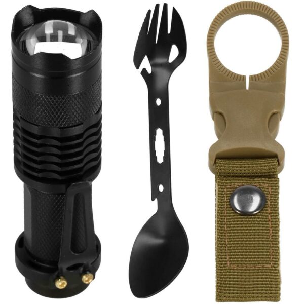 Kit de supravietuire turistic multifunctional camping, vanatoare, pescuit, 21 piese - Image 26