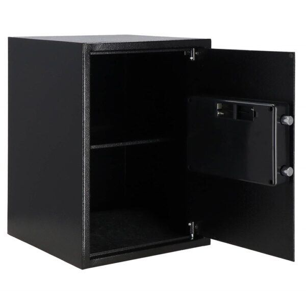 Seif electronic standard cu cifru si cheie, 350x500x360 mm, Otel, Negru - Image 7