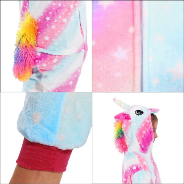 Onesie pizsama gyerekeknek, egyszarvú modell, mérete 130-140cm - Image 7