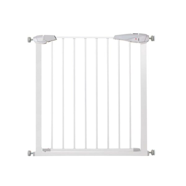 Biztonsági kapu lépcsőhöz, állítható 97-106 cm, acélból, fehér - Image 5