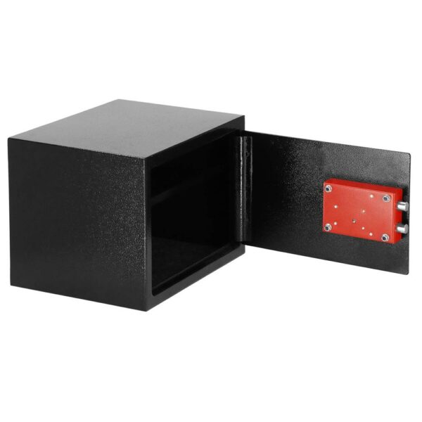 Seif standard cu cheie, 200x310x200 mm, Otel, Negru - Image 6