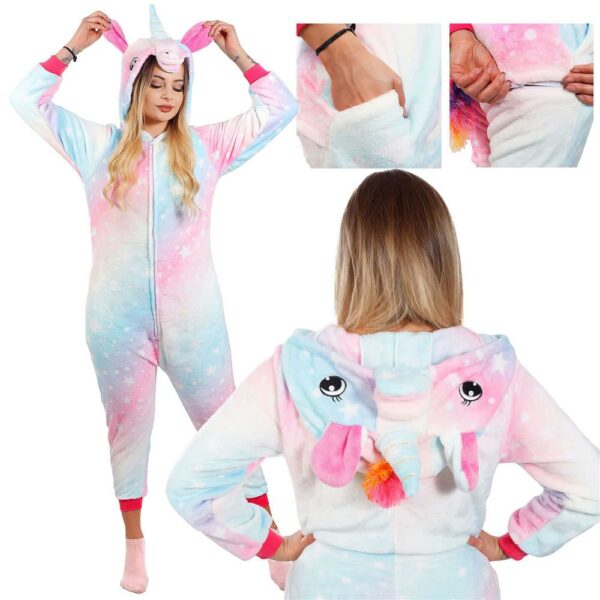 Onesie női pizsama, egyszarvú modell, S-es méret - Image 8