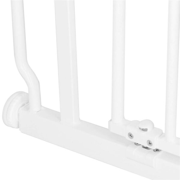 Poarta de siguranta Safety Gate pentru scari, ajustabila 74-82 cm, din otel, alba - Image 7