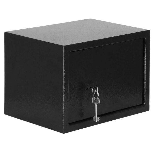 Seif standard cu cheie, 200x310x200 mm, Otel, Negru - Image 16