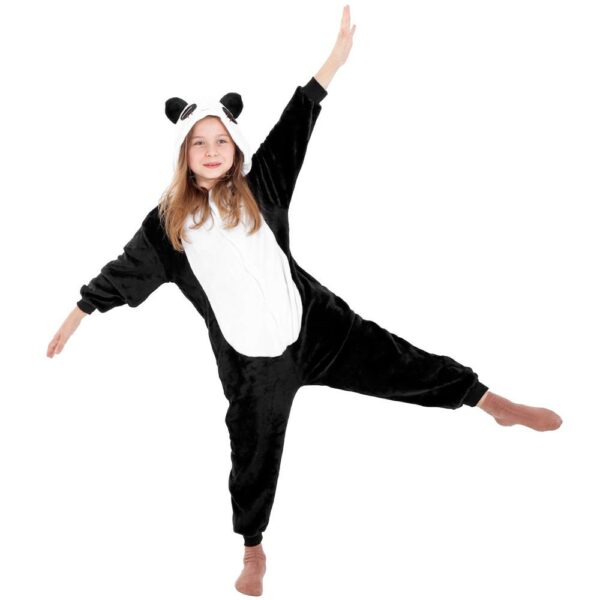 Jumpsuit típusú pizsama gyerekeknek, panda modell, 125-140cm méretben - Image 8