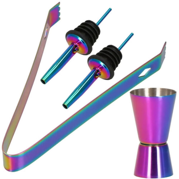 Set Cocktail Shaker Kit pentru barmani 550ml, KI17, 8 piese - Image 14