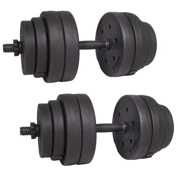 Állítható súlyzókészlet 30kg (2x15kg) kompozitból - Image 8