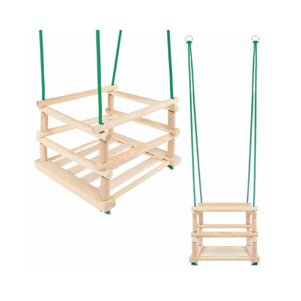 Leagan pentru copii din lemn, 33x34x25cm, maxim 70kg - Image 7