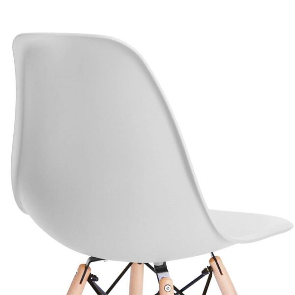 Set 4 scaune dining Scandinav pentru bucatarie, 38x42x82cm, gri - Image 7
