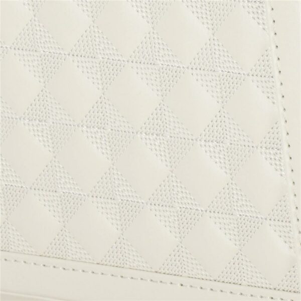 (DL) Cutie depozitare si organizare bijuterii, MDF, piele ecologica, 25 x 25 x 8,5cm, crem deschis - Image 10