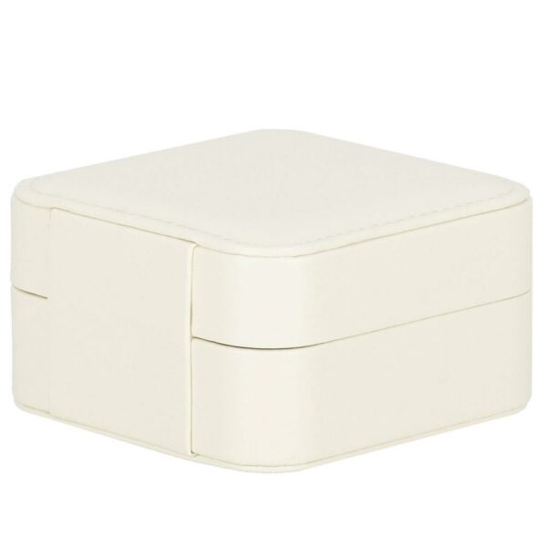 (DL) Cutie depozitare si organizare bijuterii, MDF, piele ecologica, 10 x 10 x 5cm, crem - Image 9