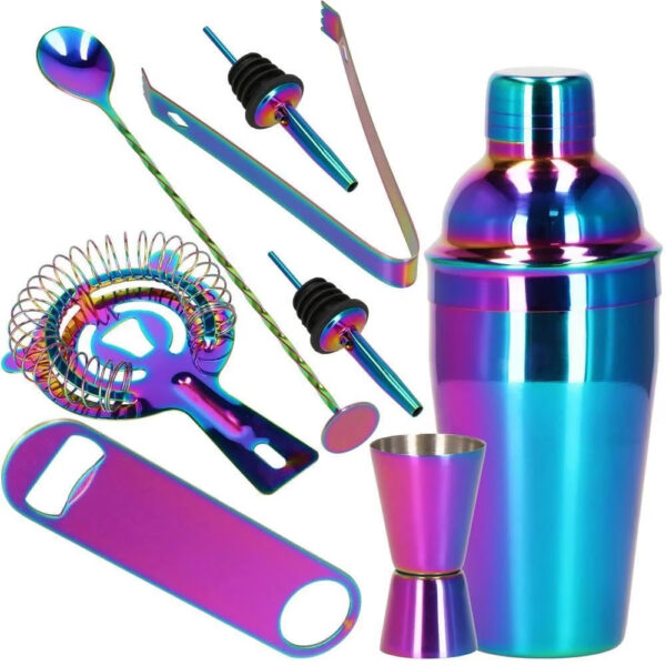 Set Cocktail Shaker Kit pentru barmani 550ml, KI17, 8 piese - Image 13