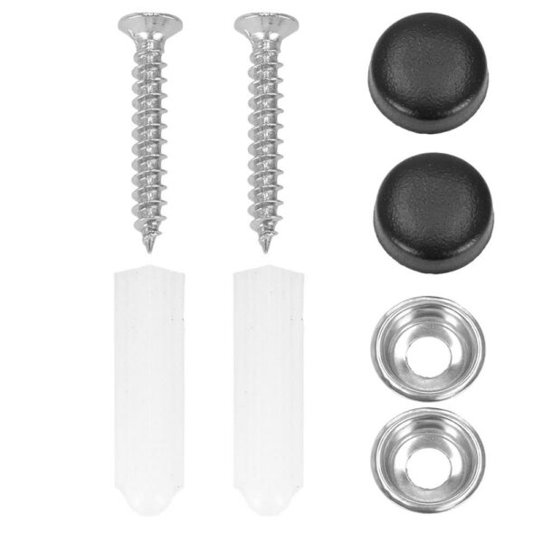 Acél WC-papír tartó tárolópolccal, öntapadós rögzítés, 14cm, fekete - Image 9