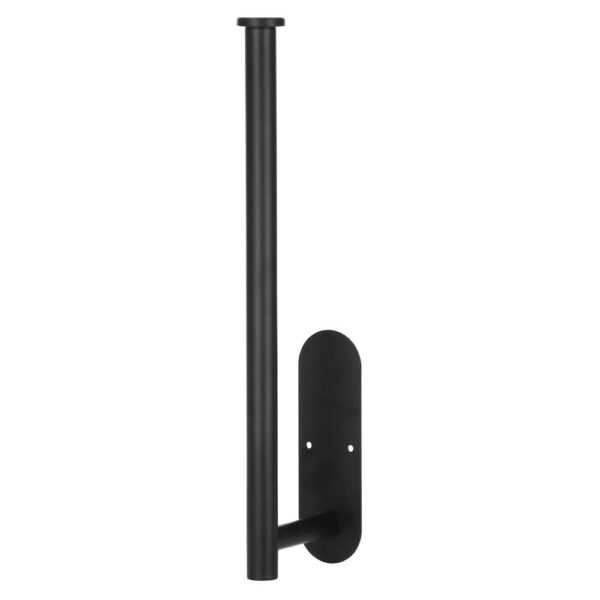 Acél wc papír tartó, öntapadós rögzítés, 33,5cm, fekete - Image 23