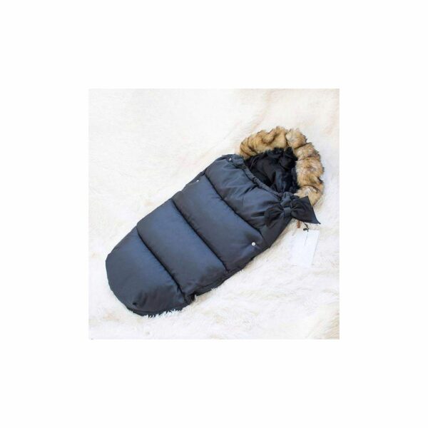 Sac iarna de bebelusi pentru carucior, marime universala, 90x45cm, negru - Image 10