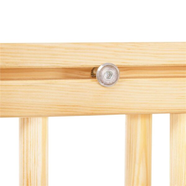 Poarta de siguranta Safety Gate pentru scari, ajustabila 72-122 cm, din lemn, maro - Image 8