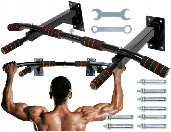 Bara de tractiuni, multifunctionala, pentru perete, cu manere antiderapante, capacitate 250kg - Image 9