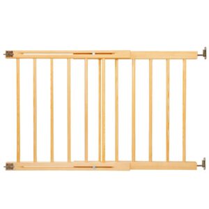 Poarta de siguranta Safety Gate pentru scari, ajustabila 72-122 cm, din lemn, maro