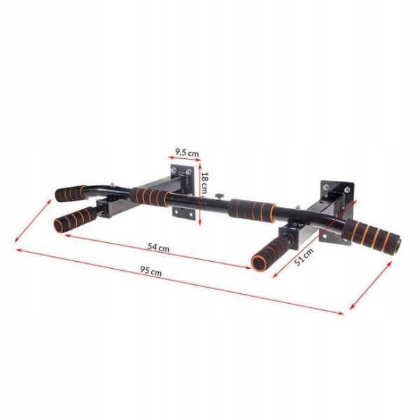 Bara de tractiuni, multifunctionala, pentru perete, cu manere antiderapante, capacitate 250kg - Image 7