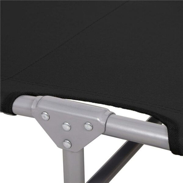 Sezlong pliabil cu parasolar, 188x57x38cm, sarcina 120kg, gri antracit - Image 15