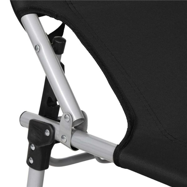 Sezlong pliabil cu parasolar, 188x57x38cm, sarcina 120kg, gri antracit - Image 16