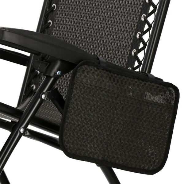 Sezlong scaun pliant plaja sau gradina, Siesta, gravitatie zero, cu tetiera, 175x67x110 cm, maro - Image 16