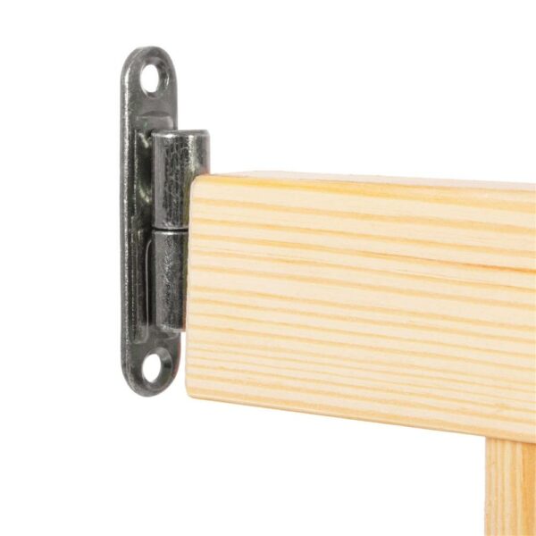 Poarta de siguranta Safety Gate pentru scari, ajustabila 72-122 cm, din lemn, maro - Image 4