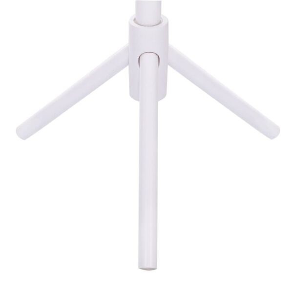Cuier tip pom din lemn Sersimo, 8 agatatoare, 175cm, alb - Image 4