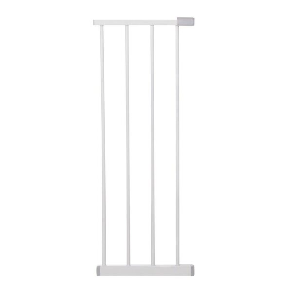 Biztonsági kapu lépcsőhöz, állítható 104-113 cm, acélból, fehér - Image 4